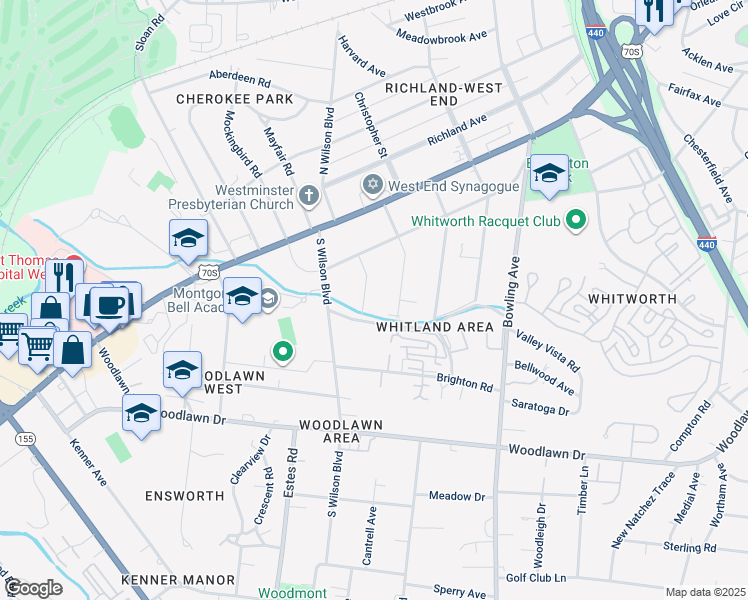 map of restaurants, bars, coffee shops, grocery stores, and more near 212 Cantrell Avenue in Nashville