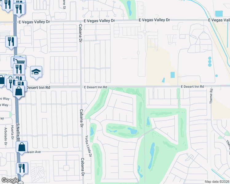 map of restaurants, bars, coffee shops, grocery stores, and more near 5608 Crowbush Cove Place in Las Vegas