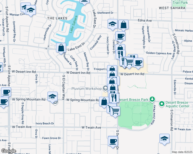 map of restaurants, bars, coffee shops, grocery stores, and more near 3326 Diego Bay Circle in Las Vegas