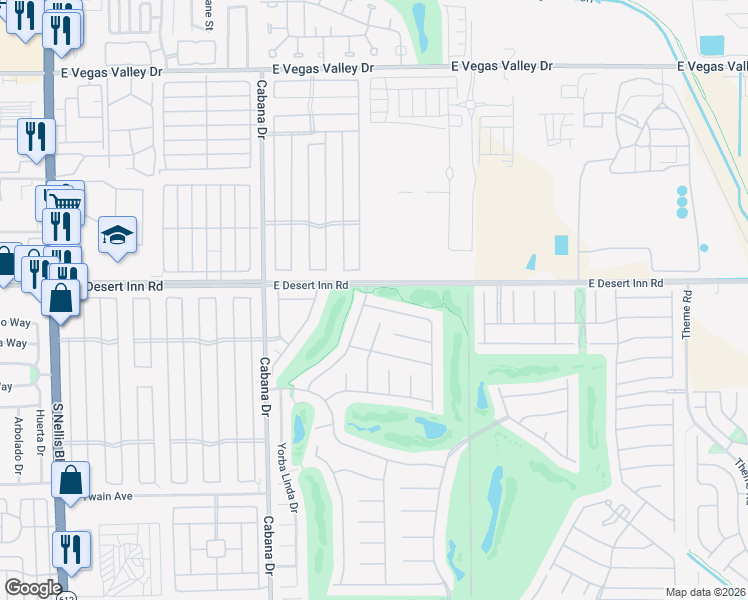 map of restaurants, bars, coffee shops, grocery stores, and more near 5608 Crowbush Cove Place in Las Vegas