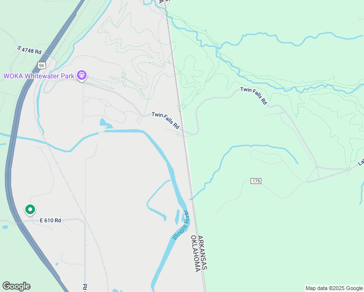 map of restaurants, bars, coffee shops, grocery stores, and more near 23411 Twin Falls Road in Watts Community