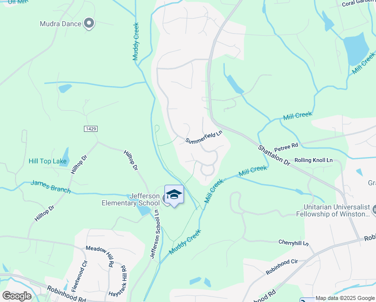 map of restaurants, bars, coffee shops, grocery stores, and more near 4108 Sagamore Lane in Winston-Salem
