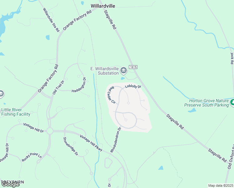map of restaurants, bars, coffee shops, grocery stores, and more near 210 Loblolly Drive in Durham