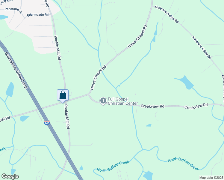 map of restaurants, bars, coffee shops, grocery stores, and more near 4629 Creekview Road in McLeansville