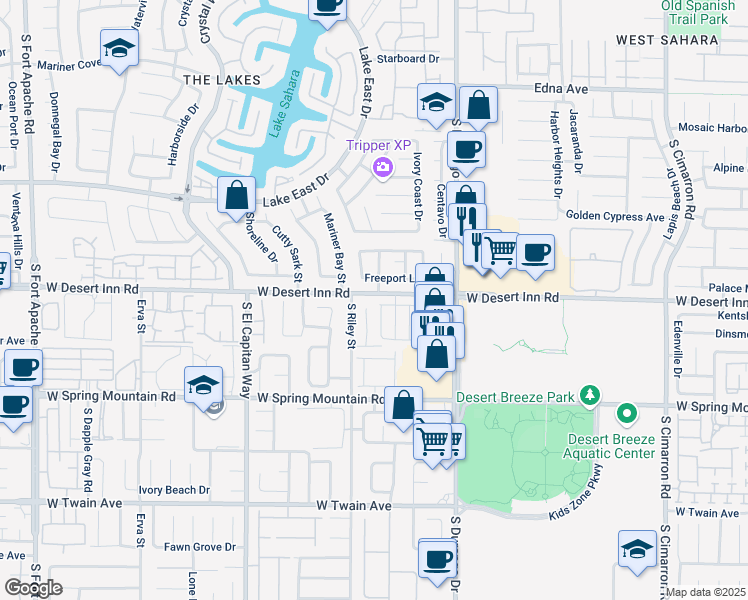 map of restaurants, bars, coffee shops, grocery stores, and more near 3326 Diego Bay Circle in Las Vegas