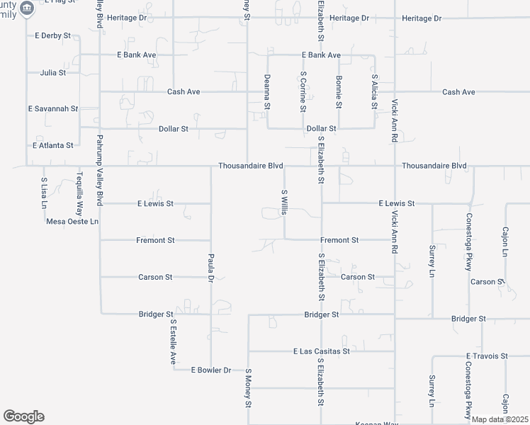 map of restaurants, bars, coffee shops, grocery stores, and more near 6160 South Willis in Pahrump