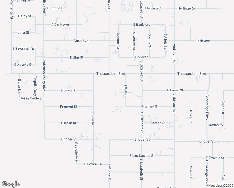 map of restaurants, bars, coffee shops, grocery stores, and more near 6160 South Willis in Pahrump