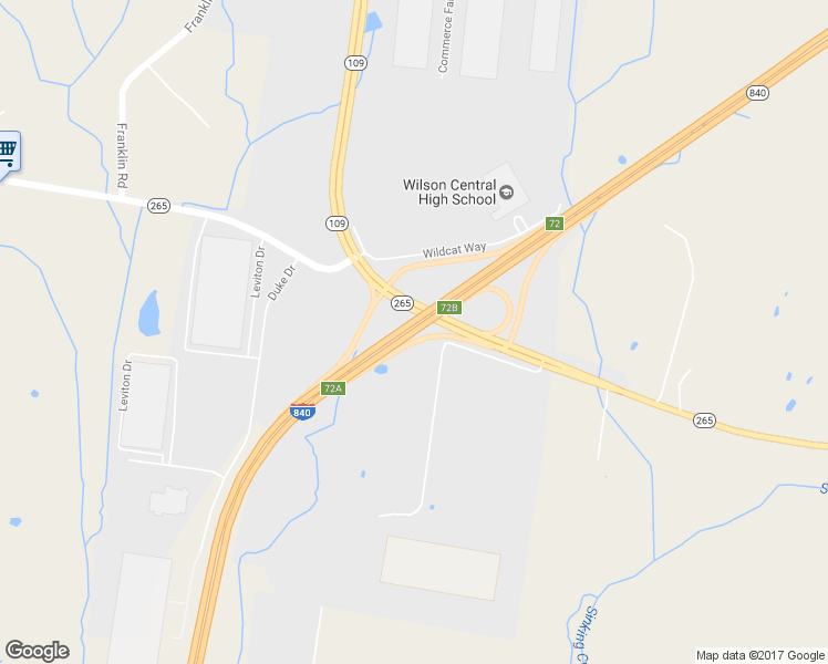map of restaurants, bars, coffee shops, grocery stores, and more near State 840 in Lebanon