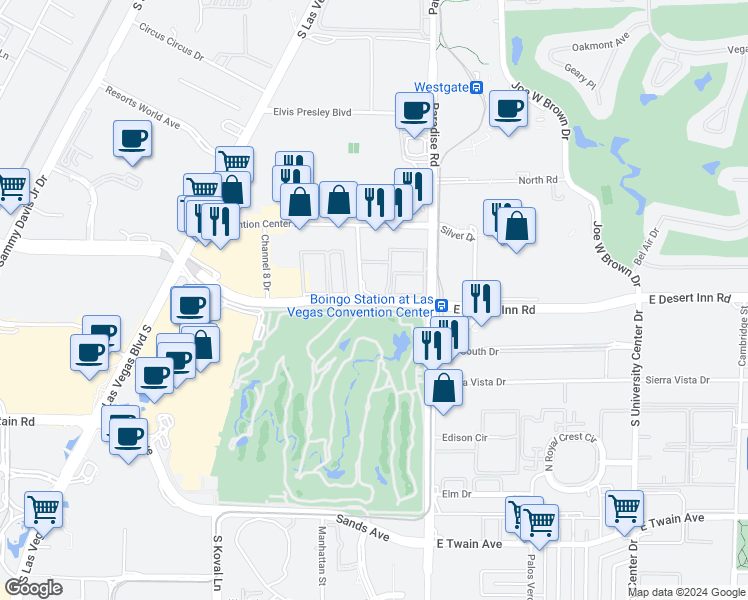 map of restaurants, bars, coffee shops, grocery stores, and more near in Winchester