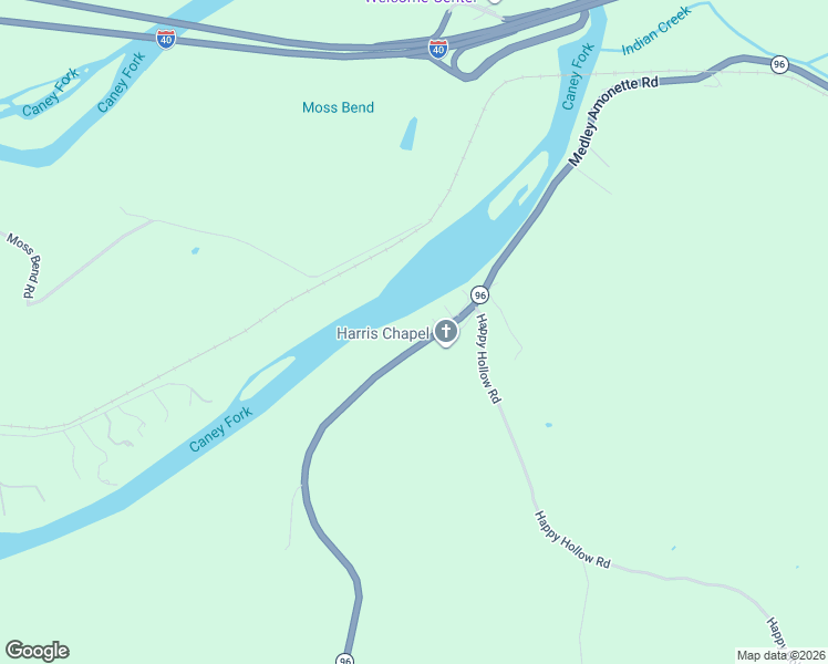 map of restaurants, bars, coffee shops, grocery stores, and more near 6562 Medley Amonette Road in Buffalo Valley