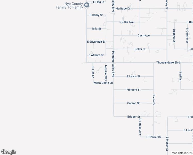map of restaurants, bars, coffee shops, grocery stores, and more near 6141 South Lisa Lane in Pahrump