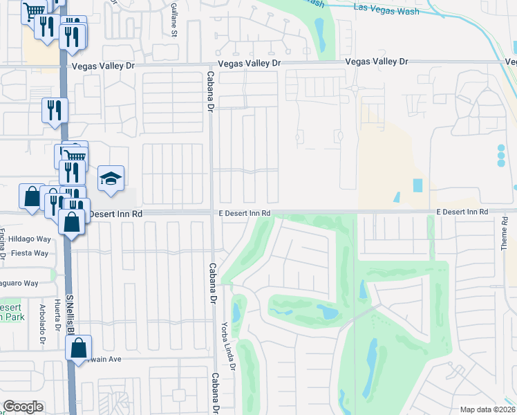 map of restaurants, bars, coffee shops, grocery stores, and more near 3239 Comitan Lane in Las Vegas