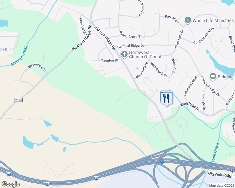 map of restaurants, bars, coffee shops, grocery stores, and more near in Greensboro