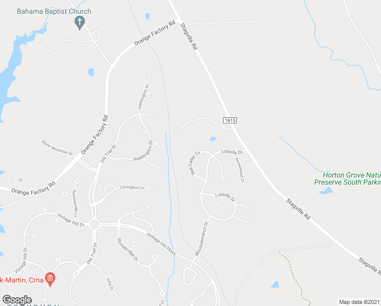 map of restaurants, bars, coffee shops, grocery stores, and more near 623 Red Cedar Circle in Durham