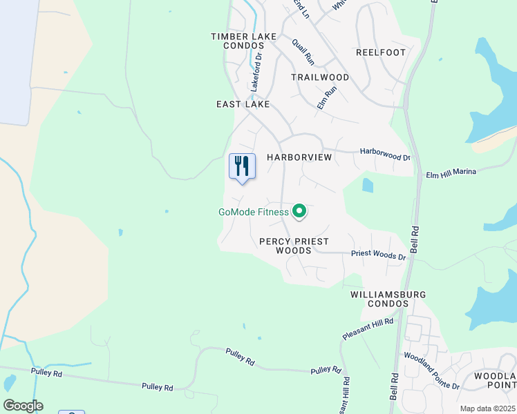 map of restaurants, bars, coffee shops, grocery stores, and more near 917 Hammack Drive in Nashville