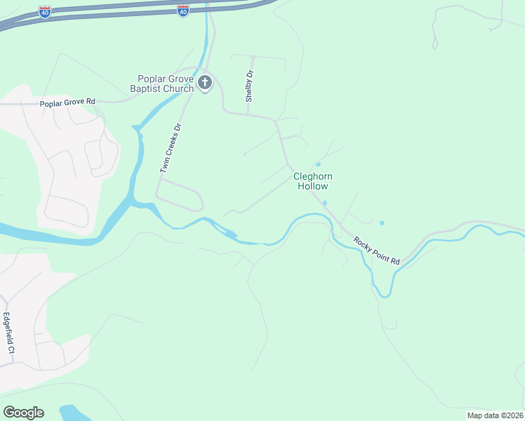 map of restaurants, bars, coffee shops, grocery stores, and more near 4679 Rocky Point Road in Cookeville