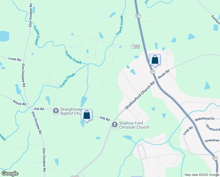map of restaurants, bars, coffee shops, grocery stores, and more near 1132 Ben Sharpe Road in Elon