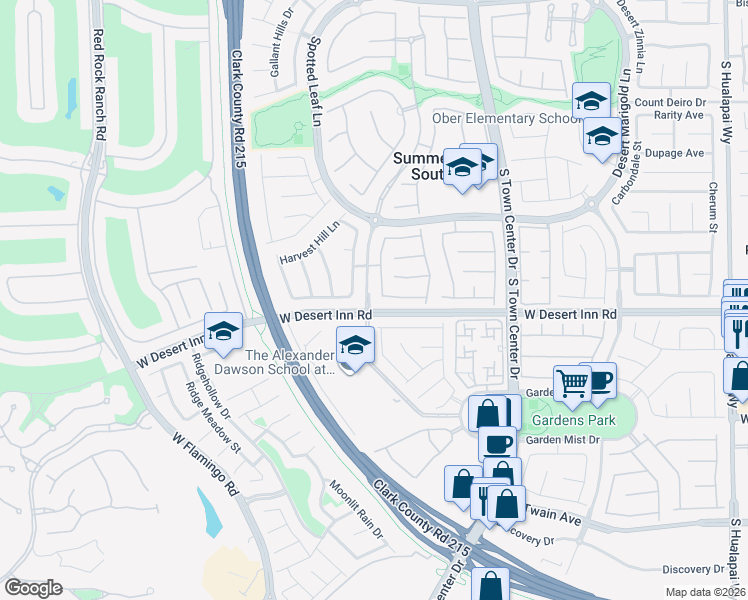 map of restaurants, bars, coffee shops, grocery stores, and more near 3281 Wisteria Tree Street in Las Vegas
