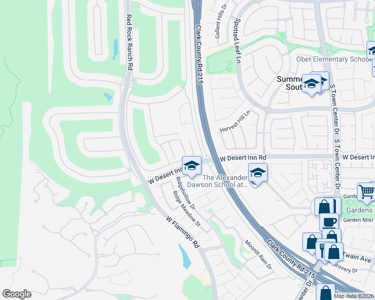 map of restaurants, bars, coffee shops, grocery stores, and more near 3312 Saddle Soap Court in Las Vegas