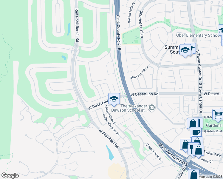 map of restaurants, bars, coffee shops, grocery stores, and more near 3293 Saddle Soap Court in Las Vegas