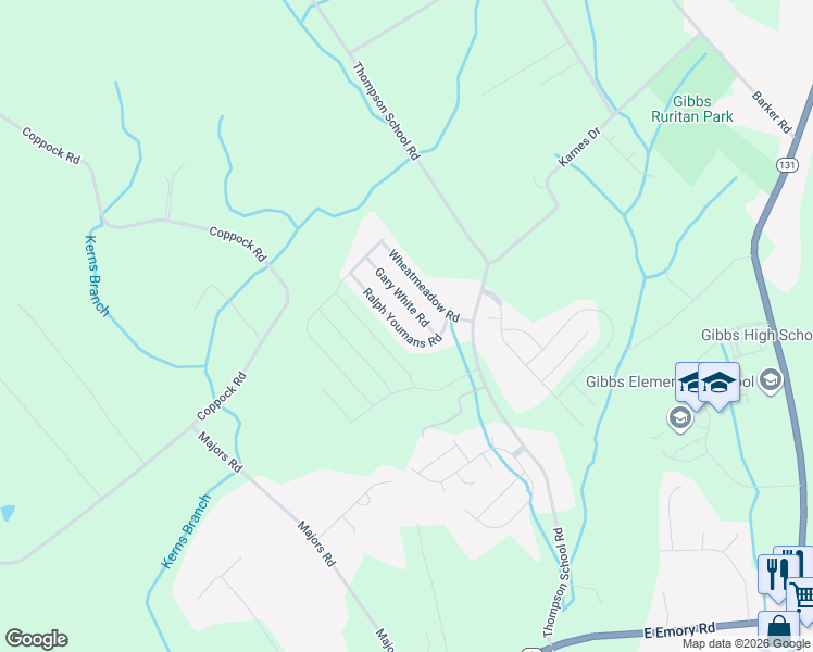 map of restaurants, bars, coffee shops, grocery stores, and more near 7736 Ralph Youmans Road in Corryton