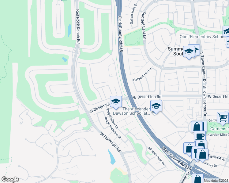 map of restaurants, bars, coffee shops, grocery stores, and more near 3312 Saddle Soap Court in Las Vegas