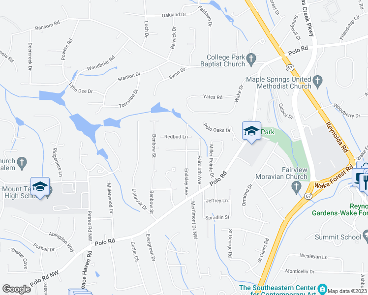 map of restaurants, bars, coffee shops, grocery stores, and more near 190 Euclid Street in Winston-Salem