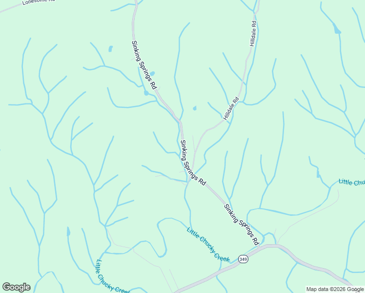 map of restaurants, bars, coffee shops, grocery stores, and more near 3780 Sinking Springs Road in Midway