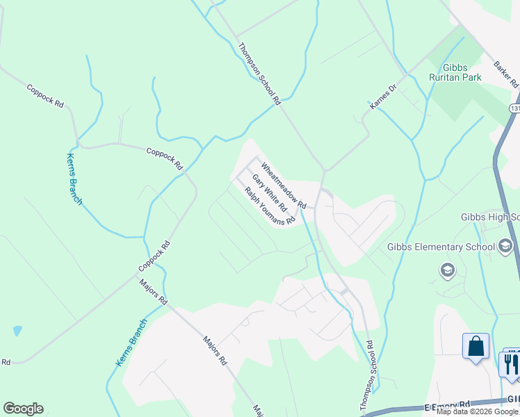 map of restaurants, bars, coffee shops, grocery stores, and more near 7736 Ralph Youmans Road in Corryton