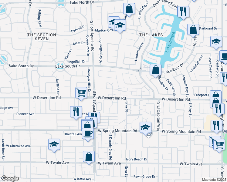map of restaurants, bars, coffee shops, grocery stores, and more near 8912 Hollingworth Court in Las Vegas