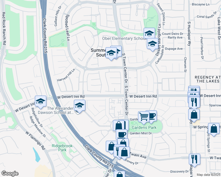 map of restaurants, bars, coffee shops, grocery stores, and more near 3278 Turning Bridge Street in Las Vegas