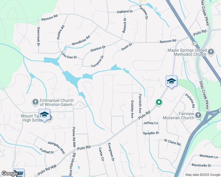 map of restaurants, bars, coffee shops, grocery stores, and more near 1604 Benbow Street in Winston-Salem