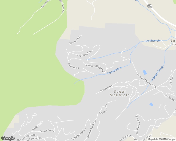 map of restaurants, bars, coffee shops, grocery stores, and more near 112 Elk Horn Lane in Sugar Mountain