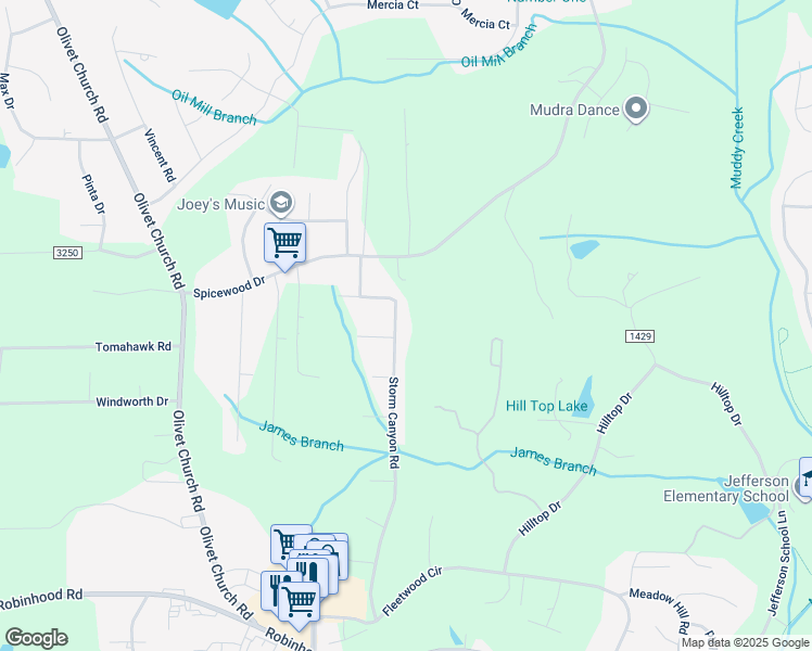 map of restaurants, bars, coffee shops, grocery stores, and more near 2141 Storm Canyon Road in Winston-Salem