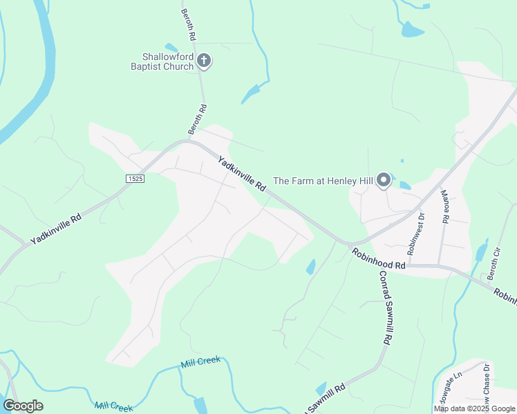 map of restaurants, bars, coffee shops, grocery stores, and more near 8008 Summit Park Drive in Pfafftown