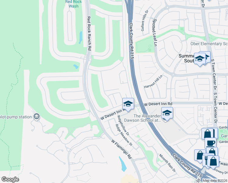map of restaurants, bars, coffee shops, grocery stores, and more near 3293 Saddle Soap Court in Las Vegas