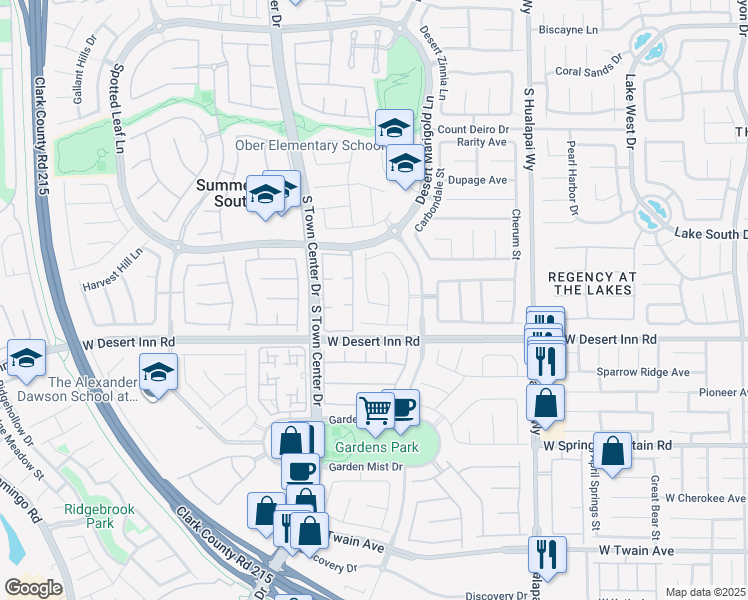 map of restaurants, bars, coffee shops, grocery stores, and more near 3252 Little Stream Street in Las Vegas