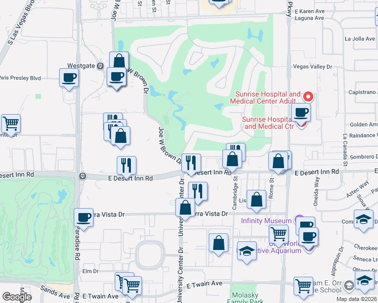 map of restaurants, bars, coffee shops, grocery stores, and more near in Winchester