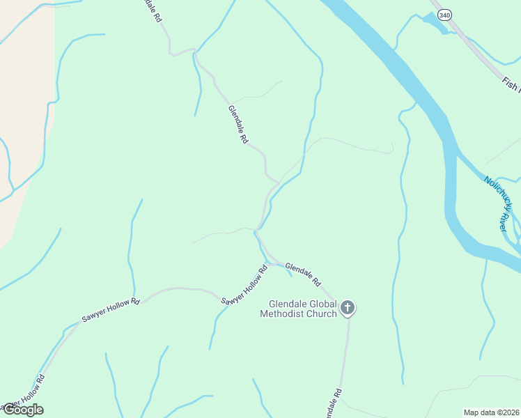 map of restaurants, bars, coffee shops, grocery stores, and more near 3441 Glendale Road in Bybee