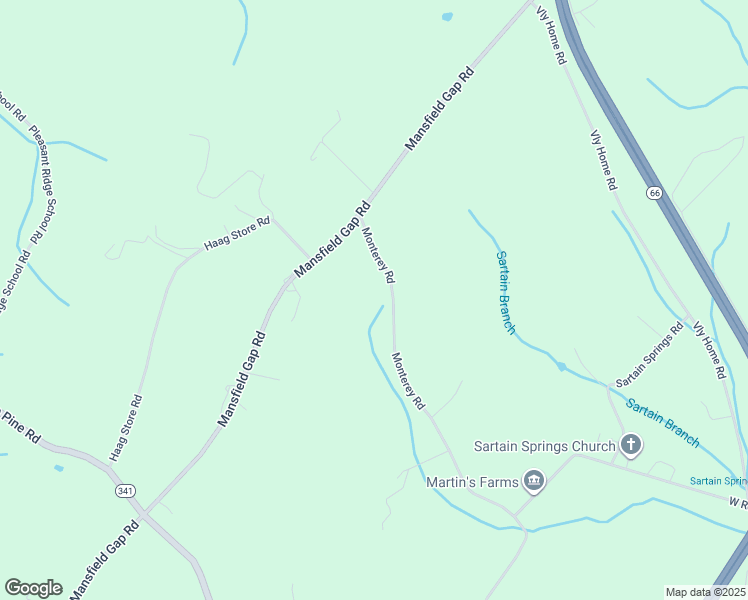 map of restaurants, bars, coffee shops, grocery stores, and more near 2143 Monterey Road in Talbott