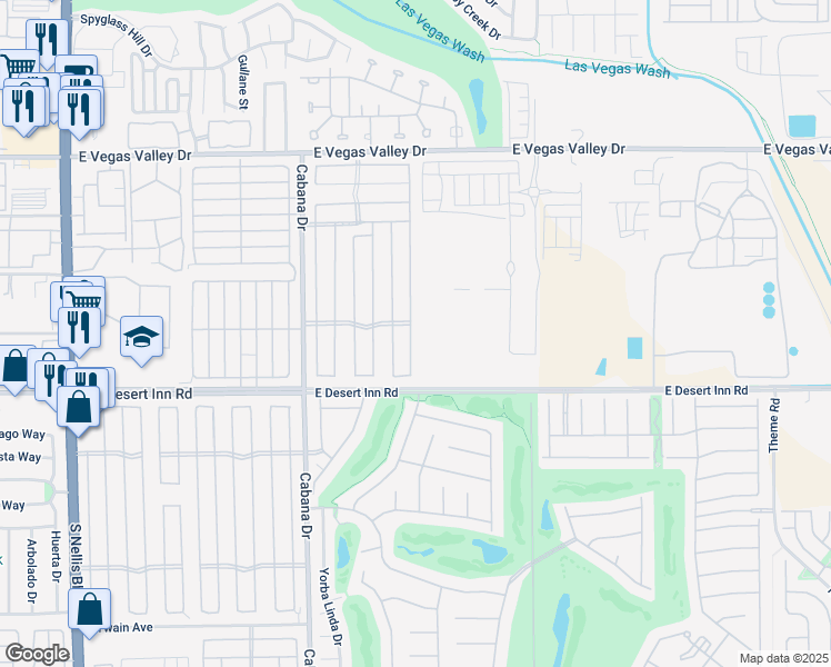 map of restaurants, bars, coffee shops, grocery stores, and more near 3188 Gavilan Lane in Las Vegas
