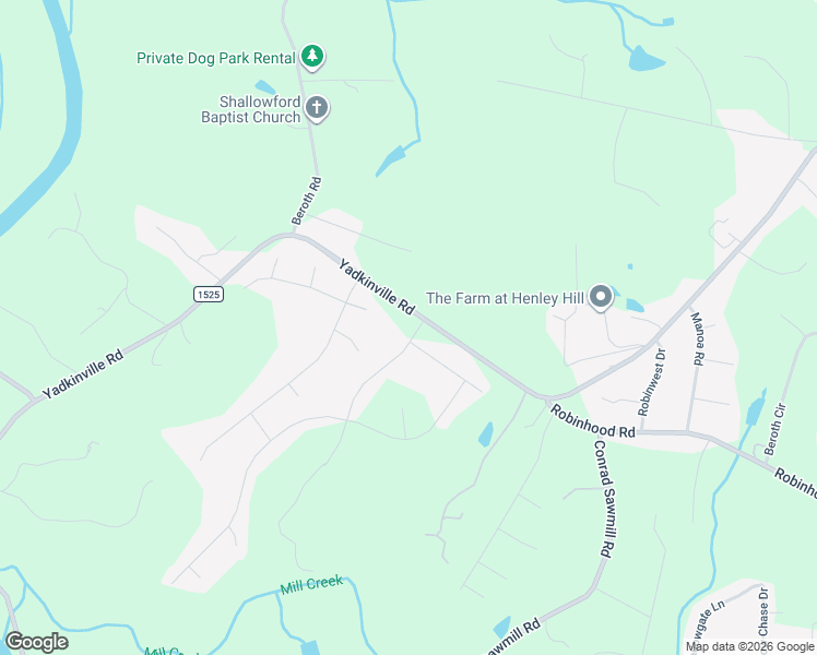 map of restaurants, bars, coffee shops, grocery stores, and more near 8008 Summit Park Drive in Pfafftown