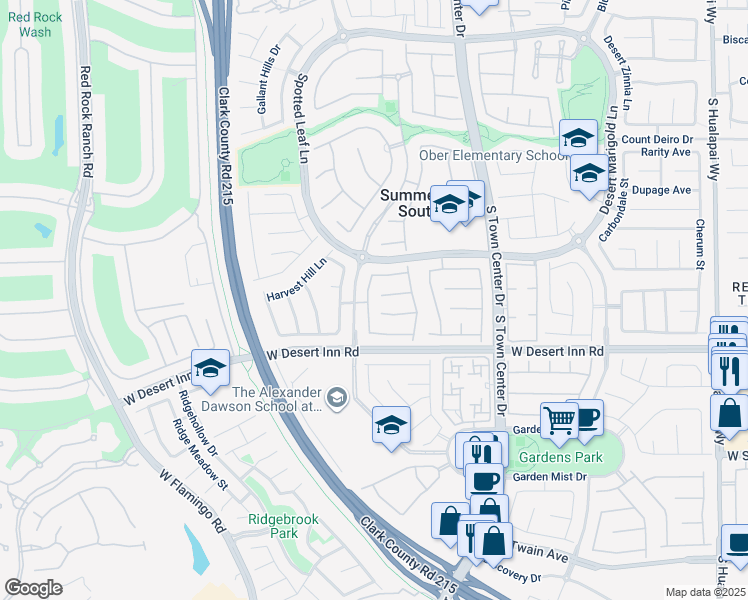 map of restaurants, bars, coffee shops, grocery stores, and more near 3212 Wisteria Tree Street in Las Vegas