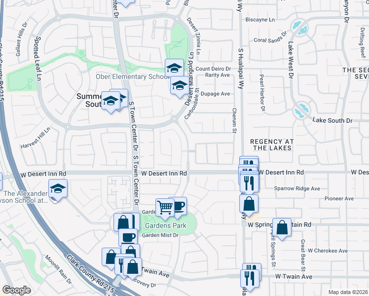 map of restaurants, bars, coffee shops, grocery stores, and more near 3236 River Glorious Lane in Las Vegas