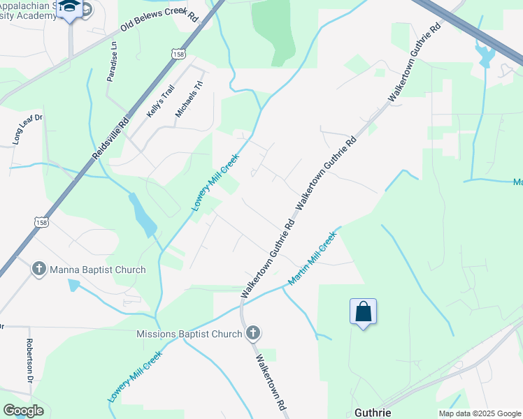 map of restaurants, bars, coffee shops, grocery stores, and more near 4065 Deamon Court in Winston-Salem