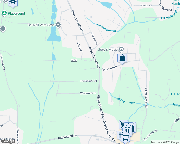 map of restaurants, bars, coffee shops, grocery stores, and more near 5720 Spice Meadow Lane in Winston-Salem