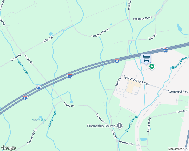 map of restaurants, bars, coffee shops, grocery stores, and more near 2041 Witt Road in White Pine
