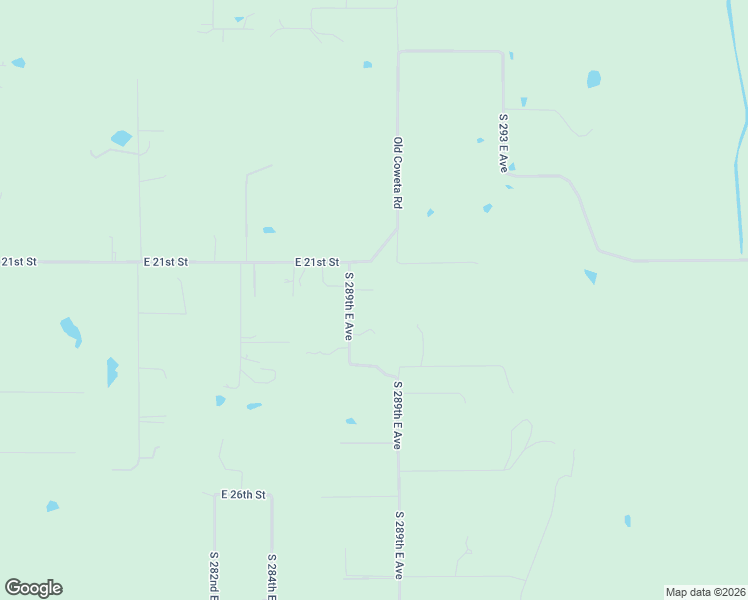 map of restaurants, bars, coffee shops, grocery stores, and more near 2166-2232 South 289th East Avenue in Broken Arrow
