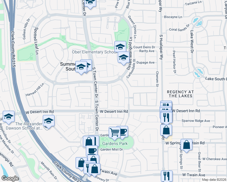 map of restaurants, bars, coffee shops, grocery stores, and more near 3220 Little Stream Street in Las Vegas