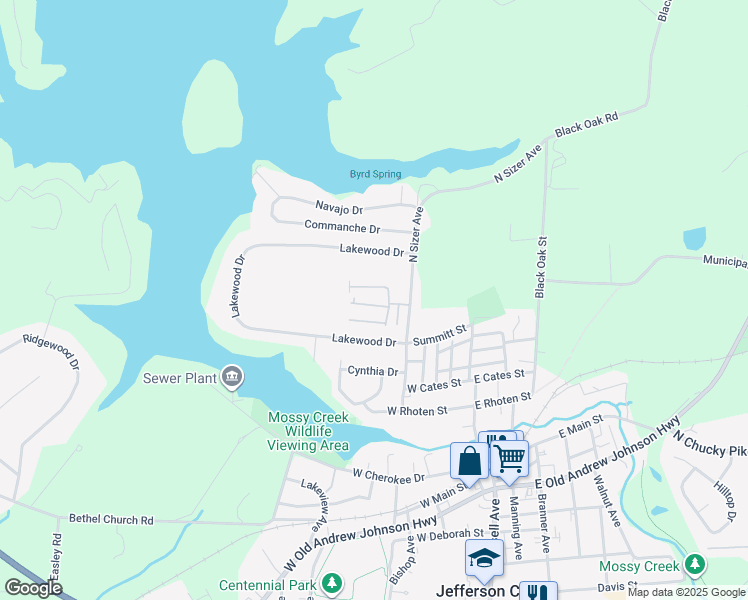 map of restaurants, bars, coffee shops, grocery stores, and more near 2021 North Sizer Avenue in Jefferson City